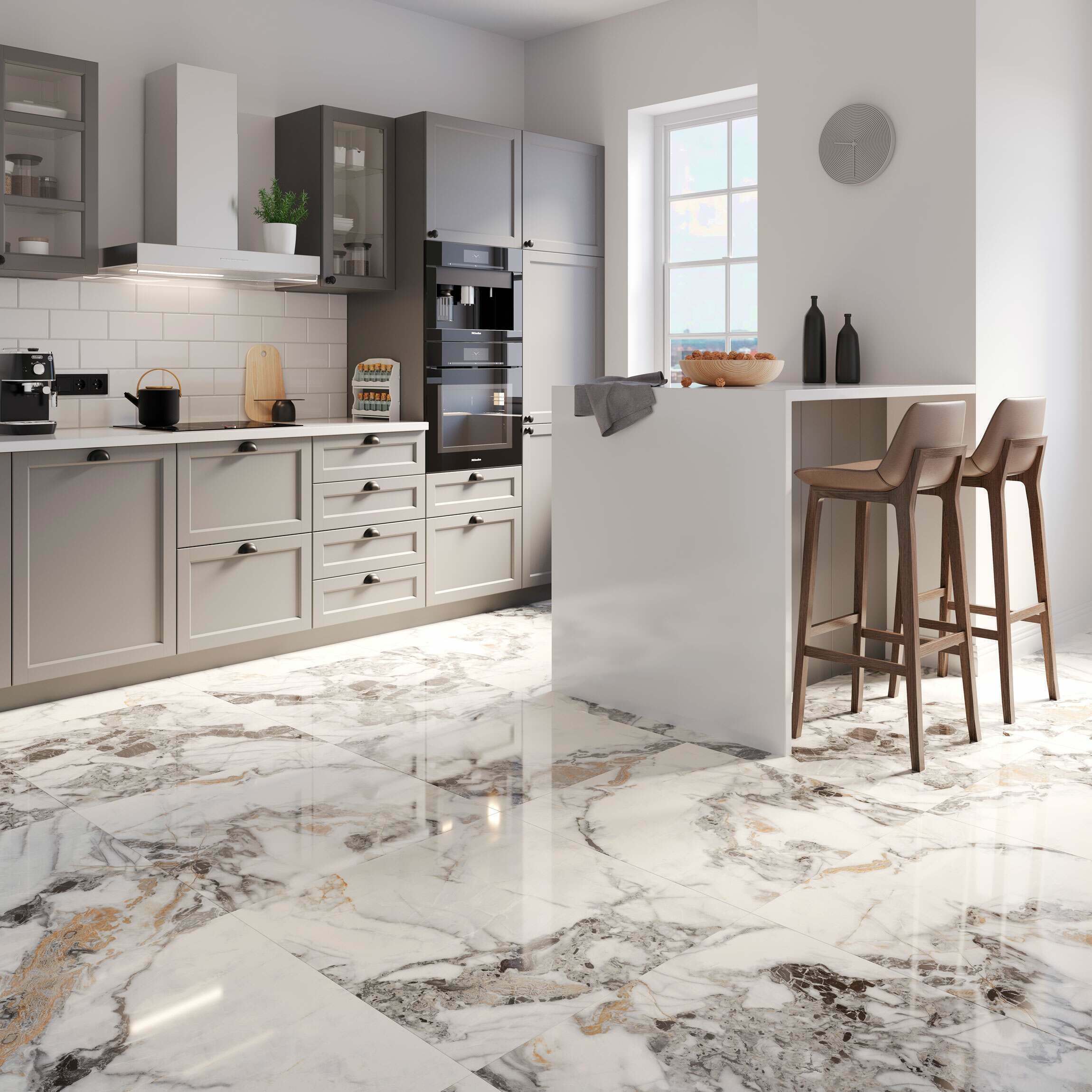 Marble Effect Floor Tiles