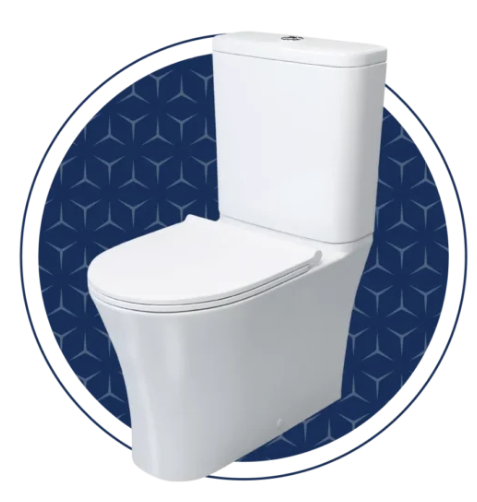 Zara Round Rimless Dual Flush Box Set with 6103 Soft Close Seat