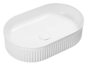 Comfort Oval Ribbed Countertop Basin