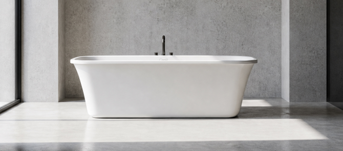 Axis Freestanding Rectangular Bath 1700 - Contour
