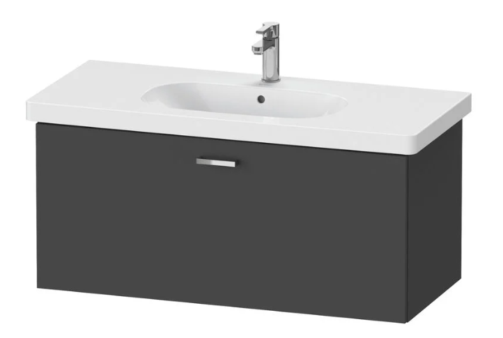 Duravit Xbase Vanity Unit Wall-Mounted Graphite Matt 100