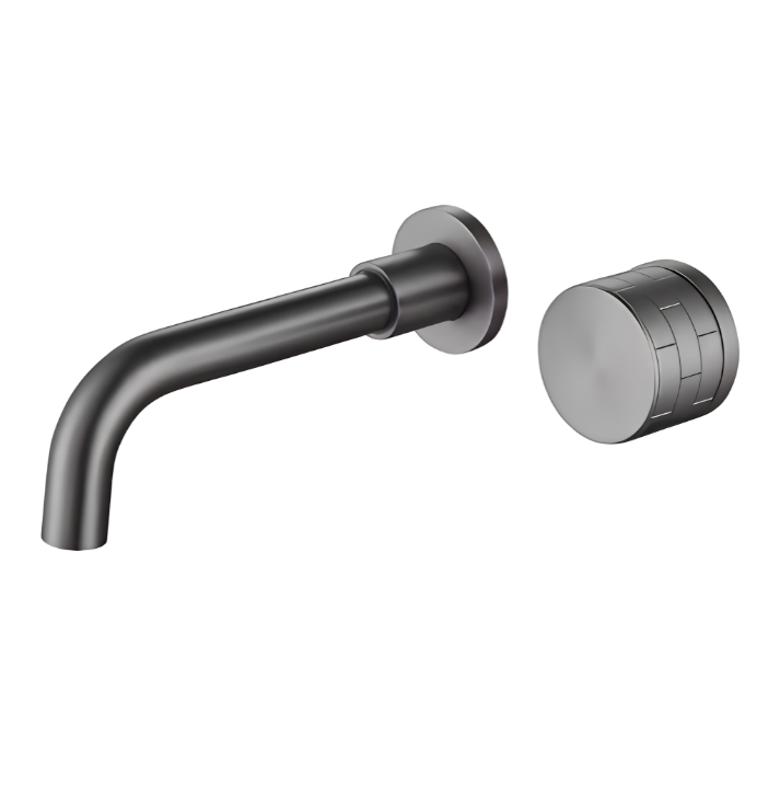 Culinan Gun Metal Built-in Wall-Mounted Basin Faucet